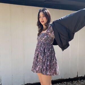 Selkie Ditsy Floral Puff Dress